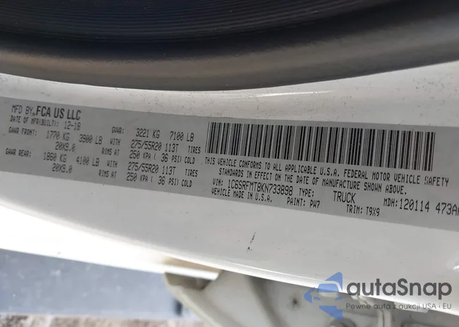 1C6SRFMT8KN733898: 42788071