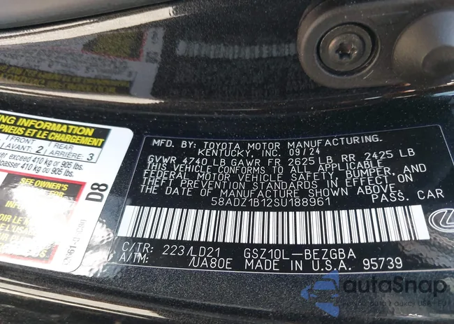 58ADZ1B12SU188961: 42788182