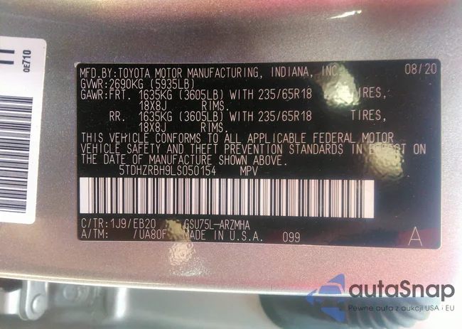 5TDHZRBH9LS050154: 42788217