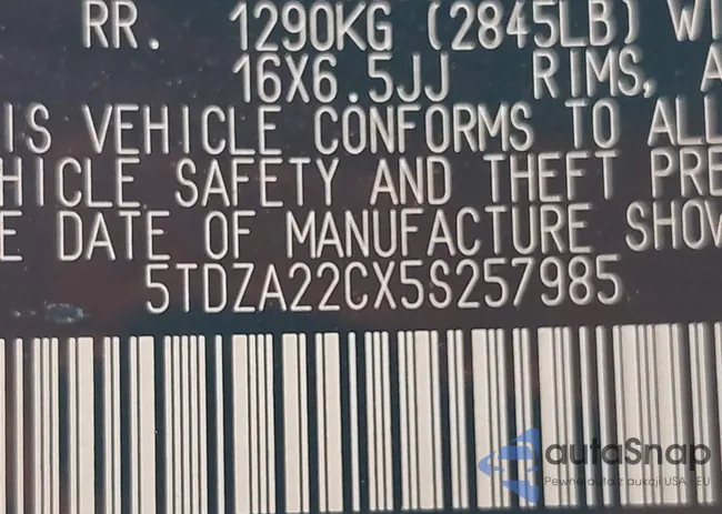 5TDZA22CX5S257985: 42788238