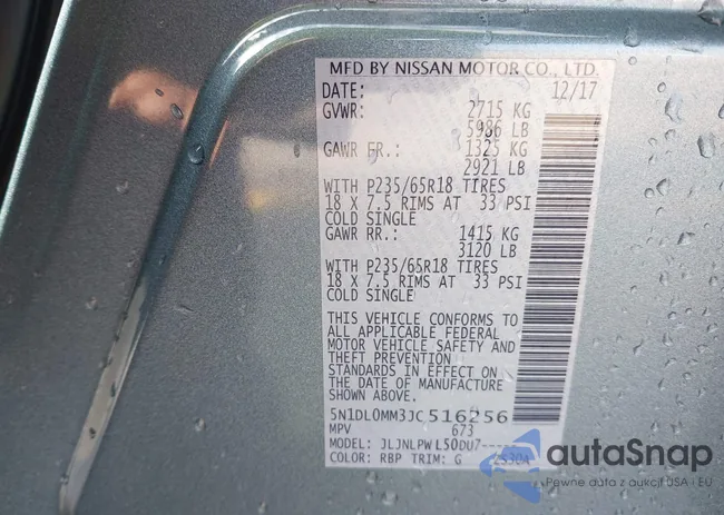 5N1DL0MM3JC516256: 42788255