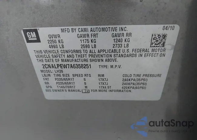 2CNALPEW7A6358251: 42788276