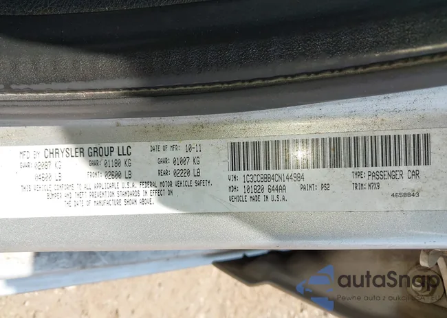 1C3CCBBB4CN144984: 42788294