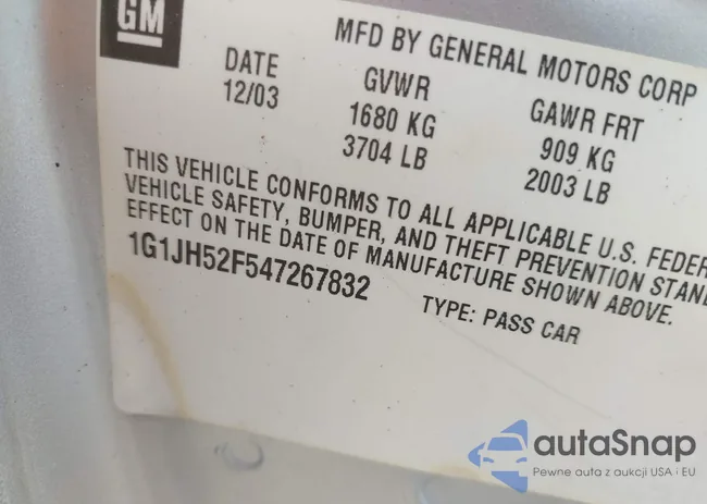 1G1JH52F547267832: 42788341