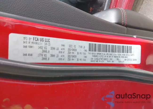 WDC0G4KBXJV083792: 42788342