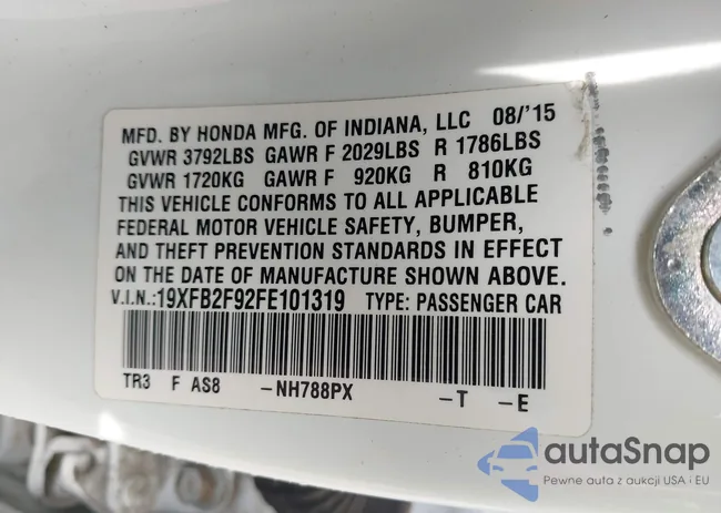 19XFB2F92FE101319: 42788354