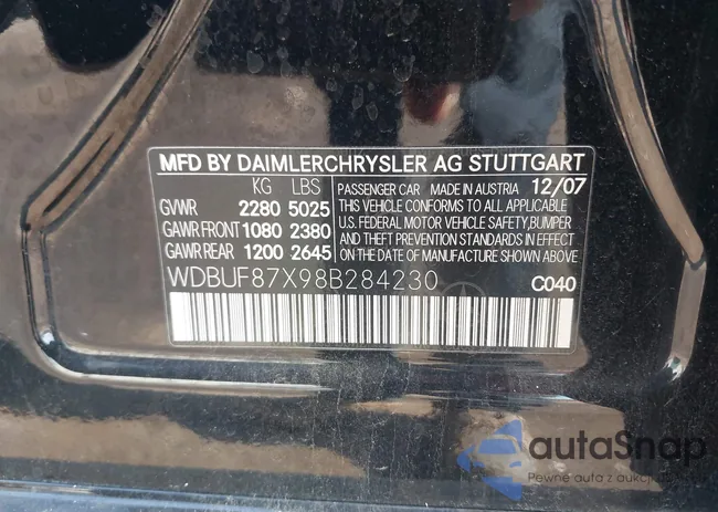 WDBUF87X98B284230: 42788489