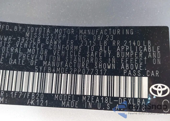 5YFB4MDE2PP077317: 42788497