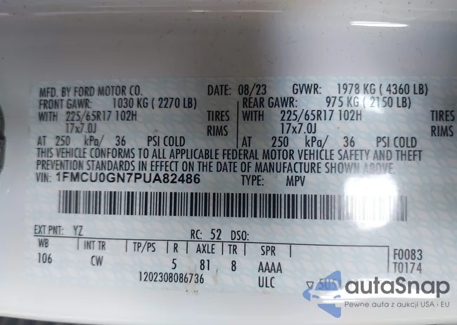 1FMCU0GN7PUA82486: 42788541