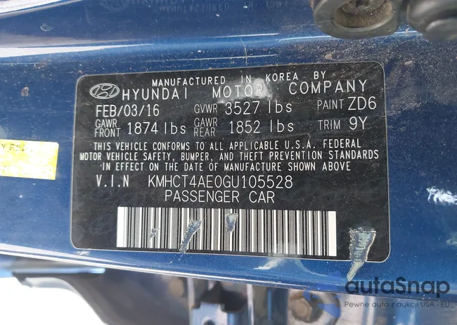 KMHCT4AE0GU105528: 42787768