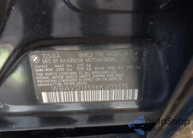 WBAVD13596KV08615: 42787778