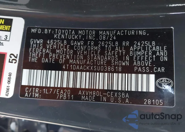 4T1DAACKXSU038618: 42787857