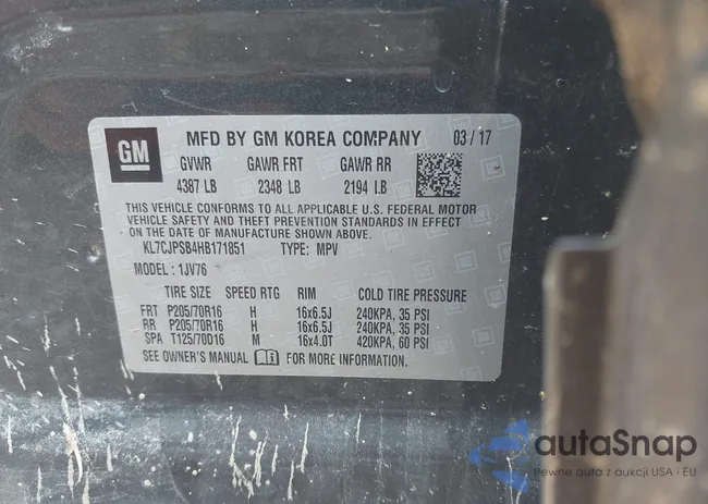 KL7CJPSB4HB171851: 42787975