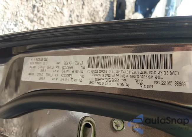 1C6RR7NT2HS638654: 42789130