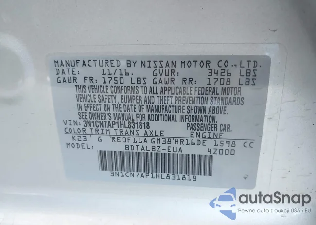 3N1CN7AP1HL831818: 42789158