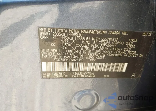 2T3ZFREV3DW027113: 42789382