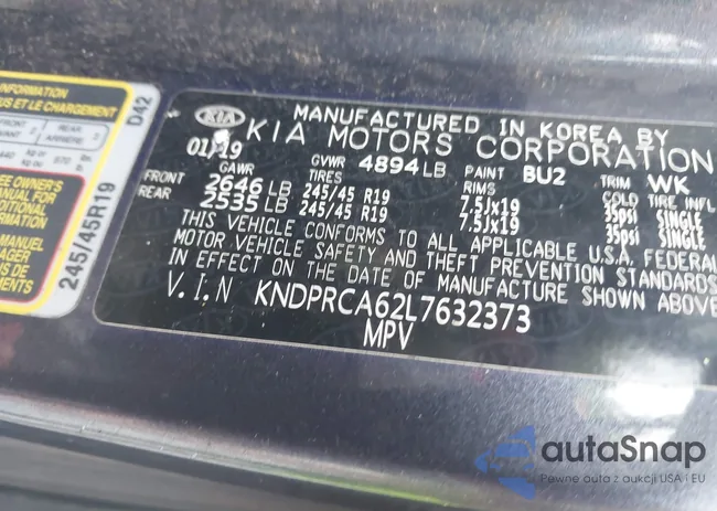 KNDPRCA62L7632373: 42788578