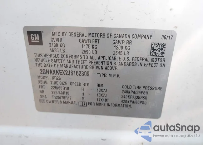 2GNAXKEX2J6162309: 42788587