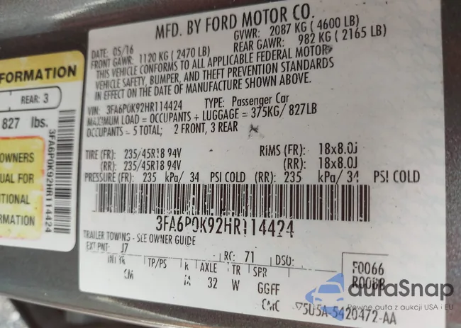 3FA6P0K92HR114424: 42788618