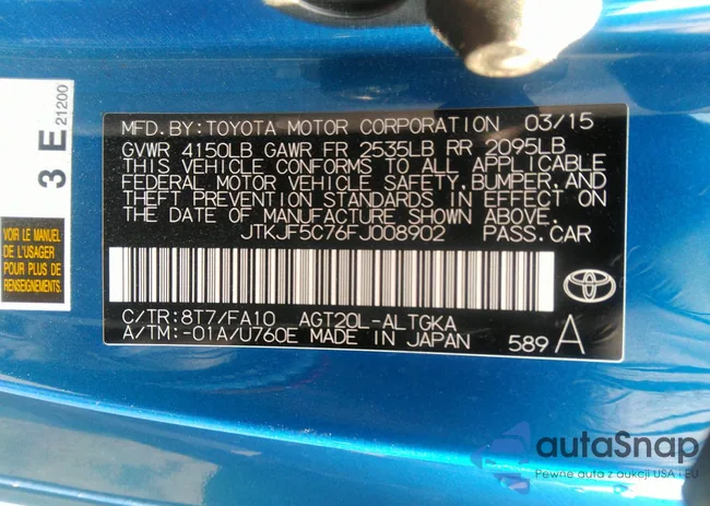 JTKJF5C76FJ008902: 42788682