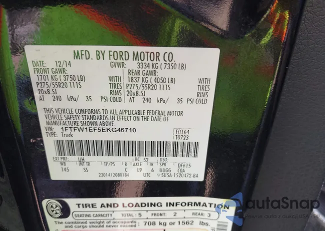 1FTFW1EF5EKG46710: 42788701