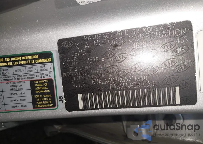 KNALN4D70G5211240: 42788875