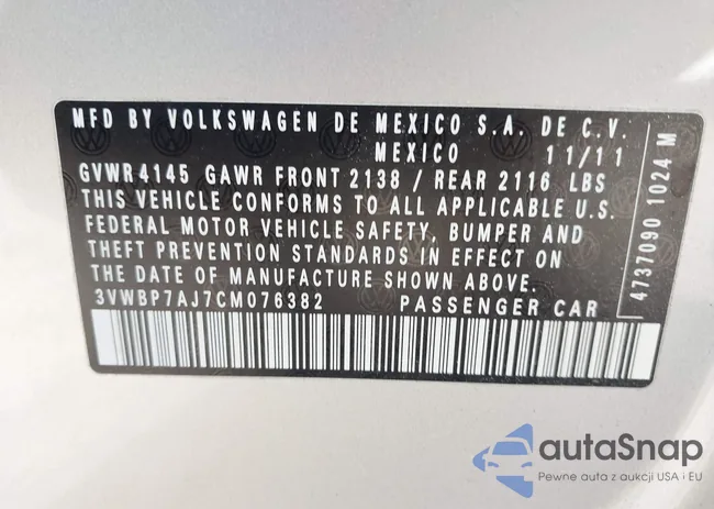 3VWBP7AJ7CM076382: 42788959