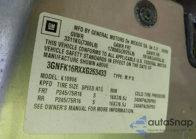 3GNFK16RXXG263433: 42788964