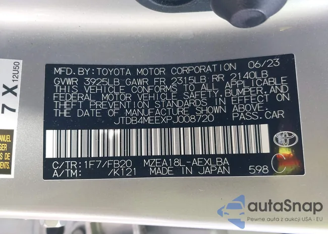 JTDB4MEEXPJ008720: 42789977