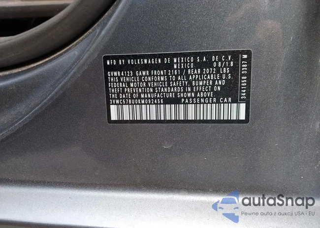 3VWC57BU0KM092456: 42790061