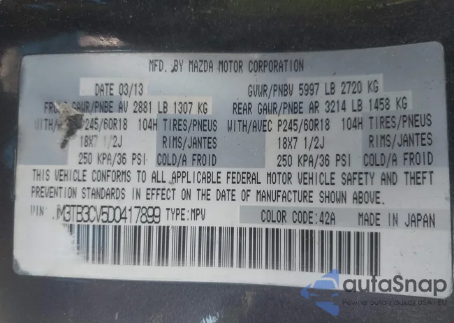 JM3TB3CV5D0417899: 42790321