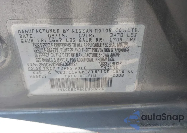 3N1CE2CP8GL350821: 42790413