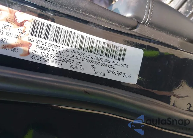 1C4RJFAG5JC500657: 42790544