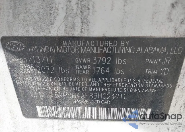 5NPDH4AE8BH024211: 42789604