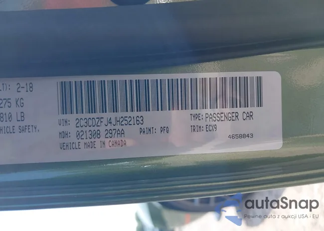 2C3CDZFJ4JH252163: 42789970