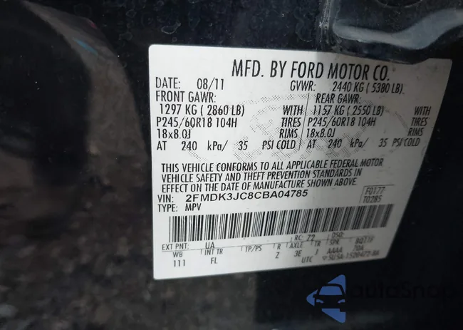 2FMDK3JC8CBA04785: 42790988