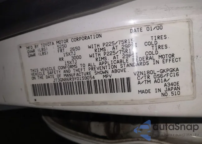 JT3GN86R9Y0159054: 42791010