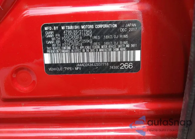 JA4AD2A34JZ037718: 42791096