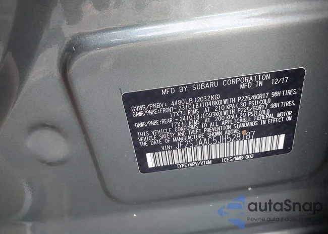 JF2SJAAC5JH528187: 42791304