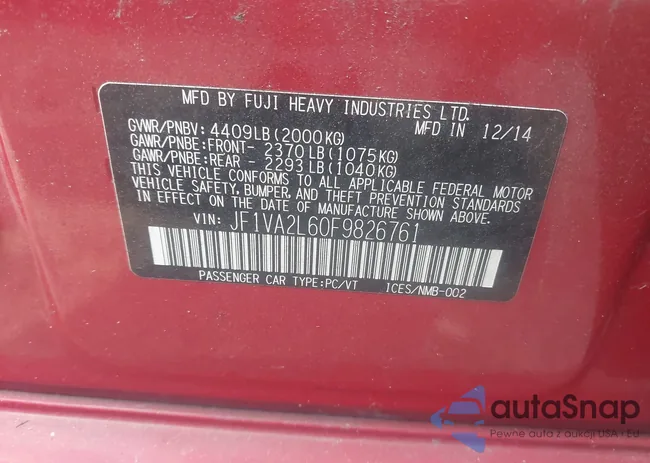 JF1VA2L60F9826761: 42791341