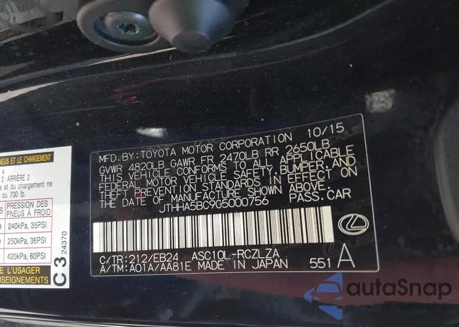 JTHHA5BC9G5000756: 42791359