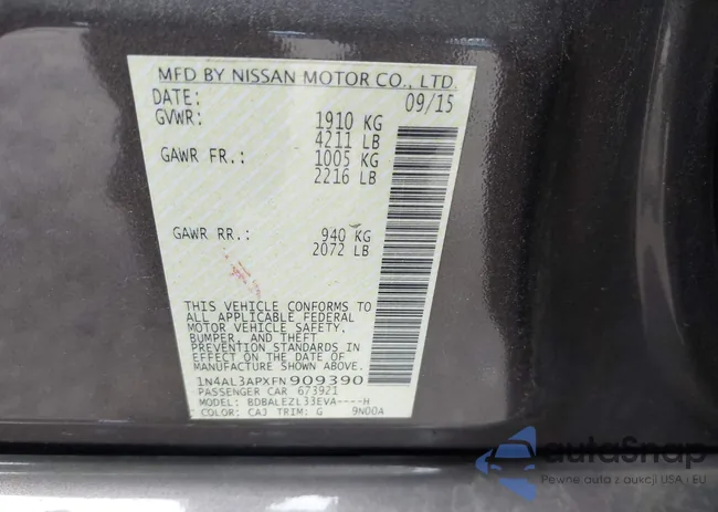 1N4AL3APXFN909390: 42791430