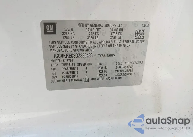 1GCVKREC8GZ389483: 42791553