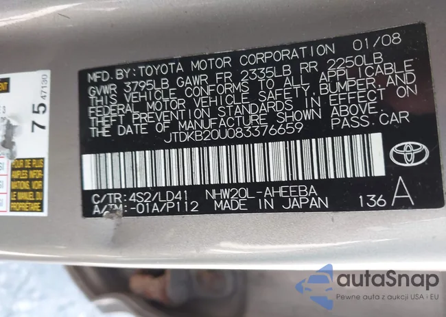 JTDKB20U083376659: 42790741