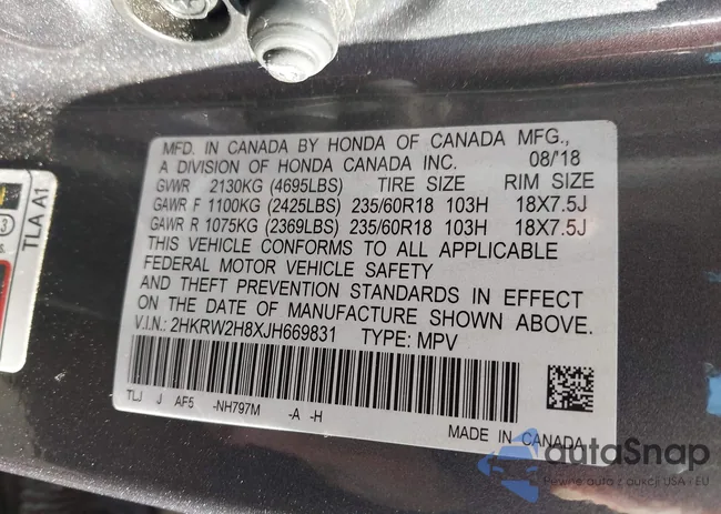 2HKRW2H8XJH669831: 42790742