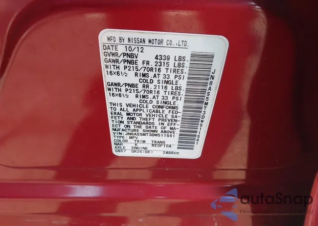 JN8AS5MT3DW511581: 42790864