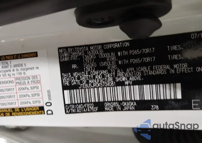 JTEBU5JR0K5734081: 42790968