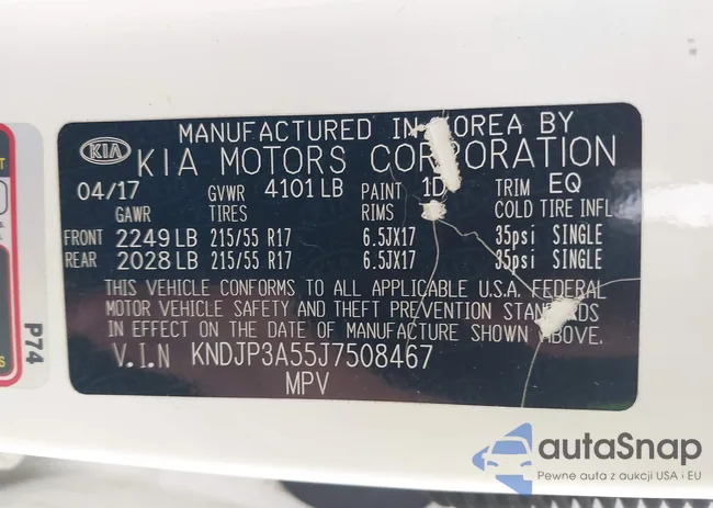 KNDJP3A55J7508467: 42792021