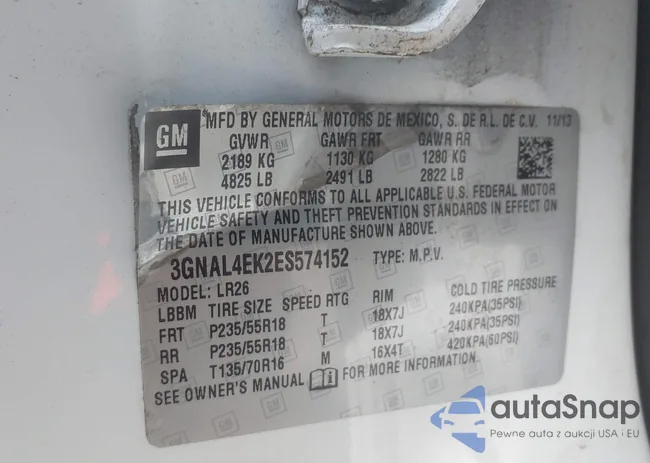 3GNAL4EK2ES574152: 42792090