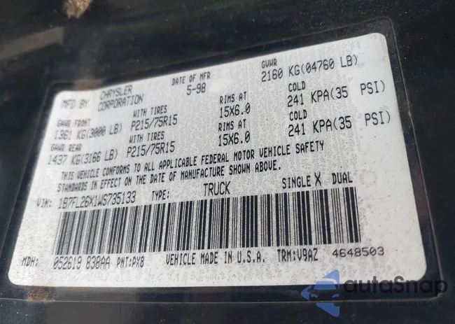 1B7FL26X1WS735133: 42792296